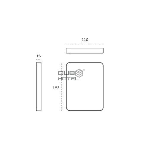 Cobertura Parede para suporte Barras Apoio
